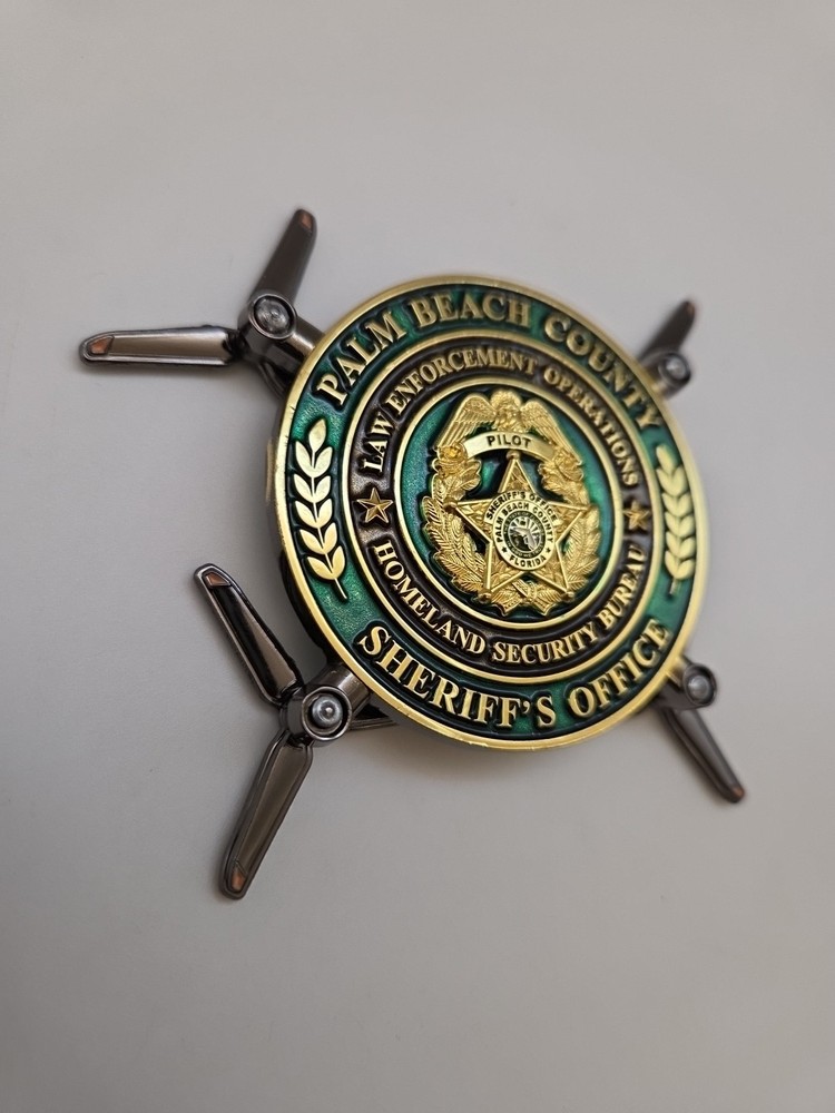 Palm Beach County Sheriff’s Office Pilot Challenge Coin Securing Your Safety