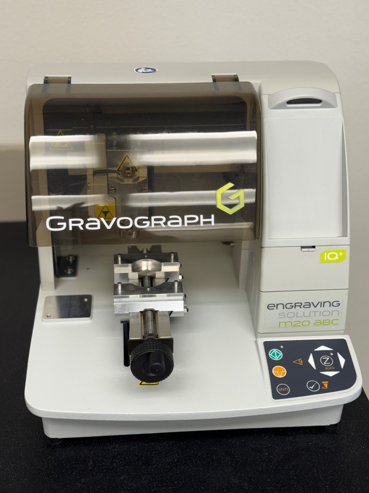 Gravograph / Gravotech M20 Desktop Rotary Engraving Machine w/ Dongle + Software