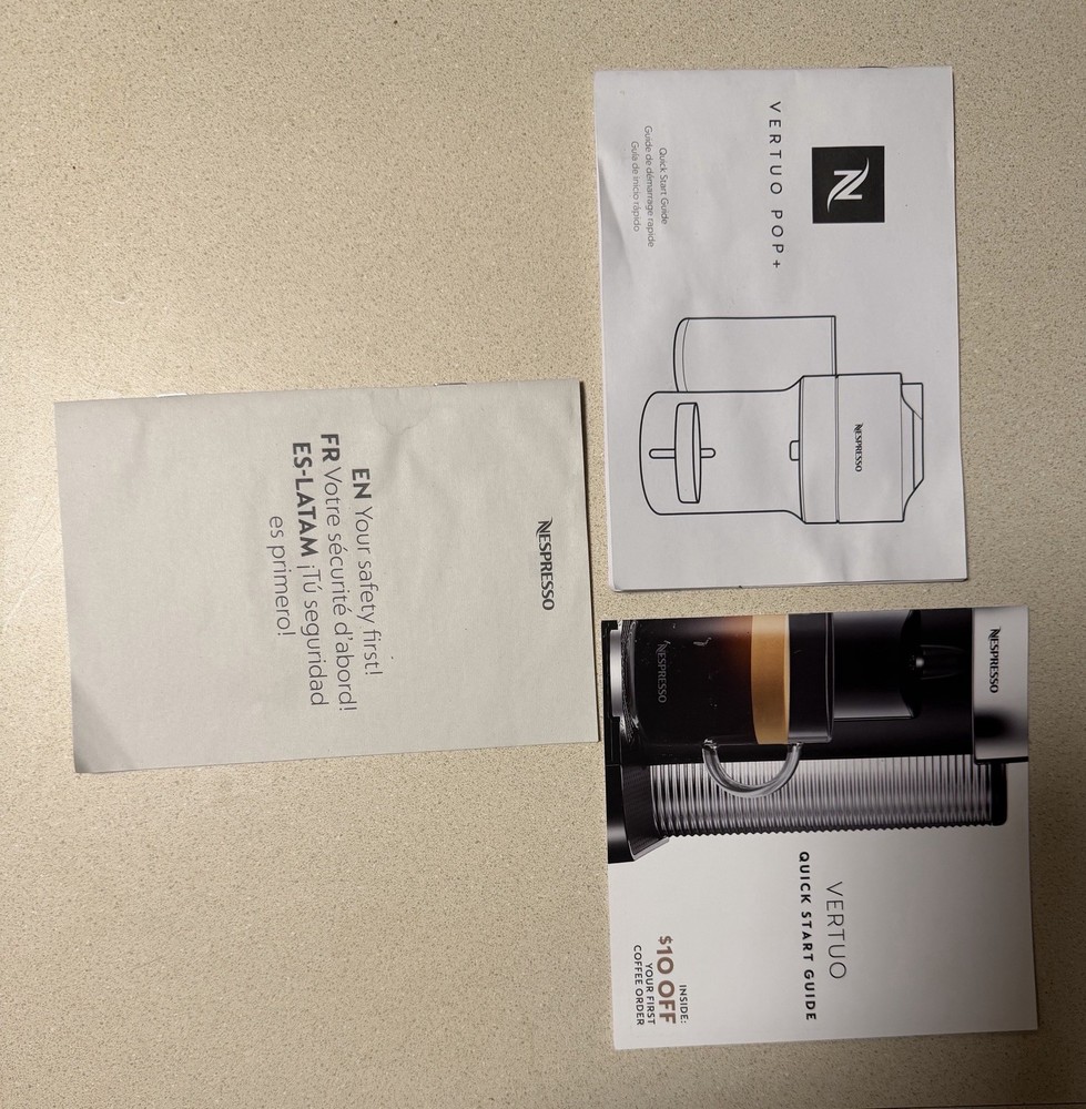 Nespresso Vertuo Pop+ Capsule Coffee Machine Espresso Black