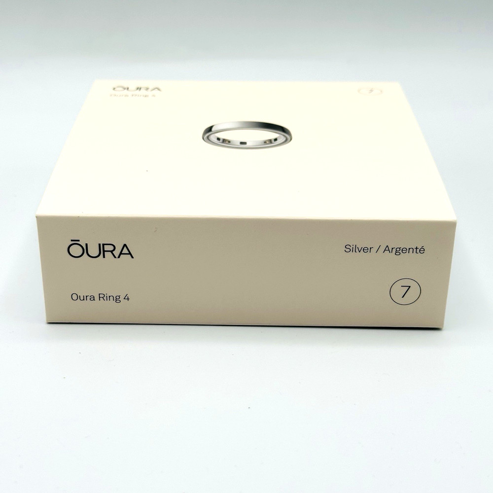 Oura Ring 4 - Smart Ring (Gen 4) - Silver - Size 7 - New and Sealed