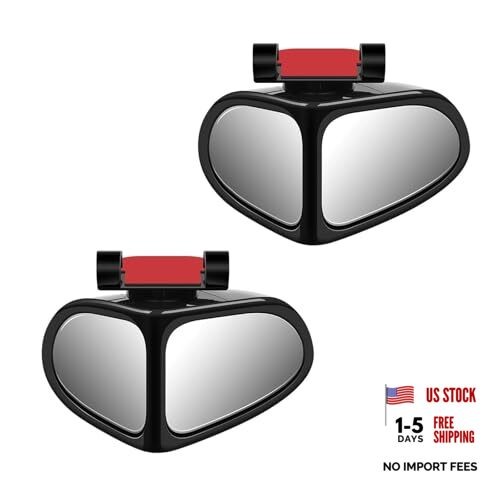 2 PCS Car Blind Spot Mirror, 360 Degrees Panoramic Adjustable Wide-angle