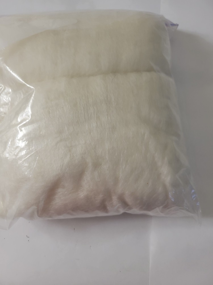 Merino / Silk (65/35) Batts Natural White - Processed - 3.9 oz.