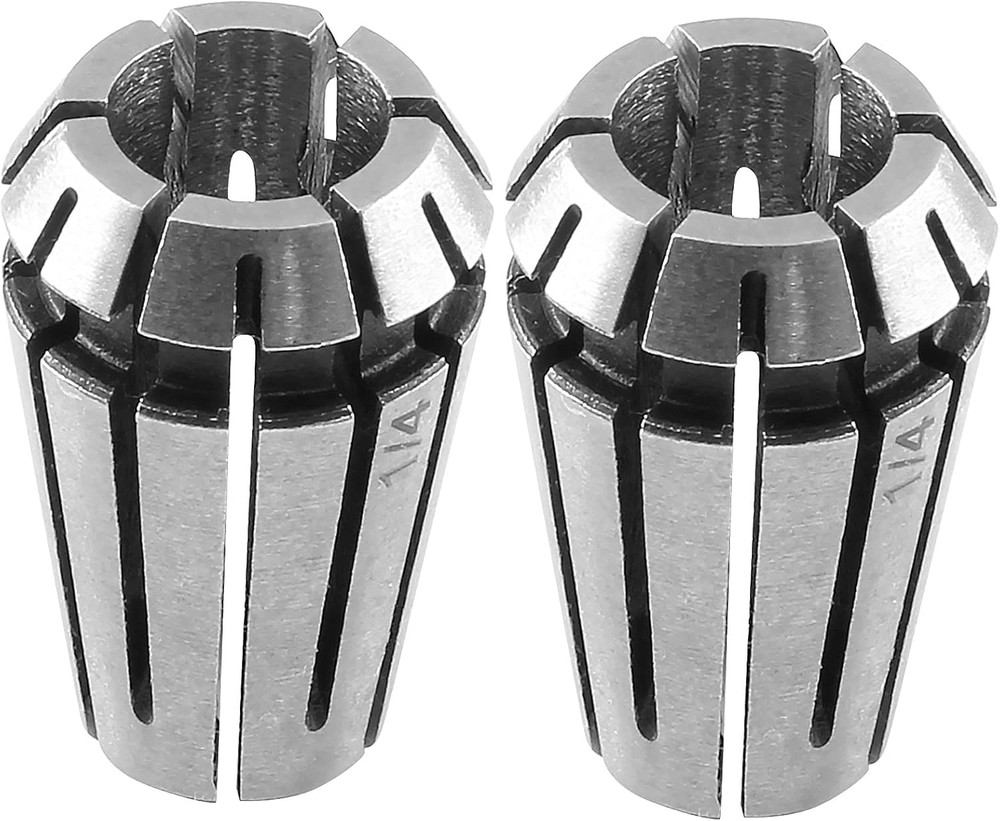 2 Pack ER11 Collet 1/4 Inch Spring Collet, High Precision ER11 Collet Chuck for