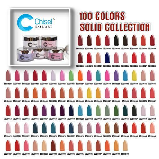 Chisel Dipping/Acrylic Powder - Solid Collection 2oz (From 1 to 100)