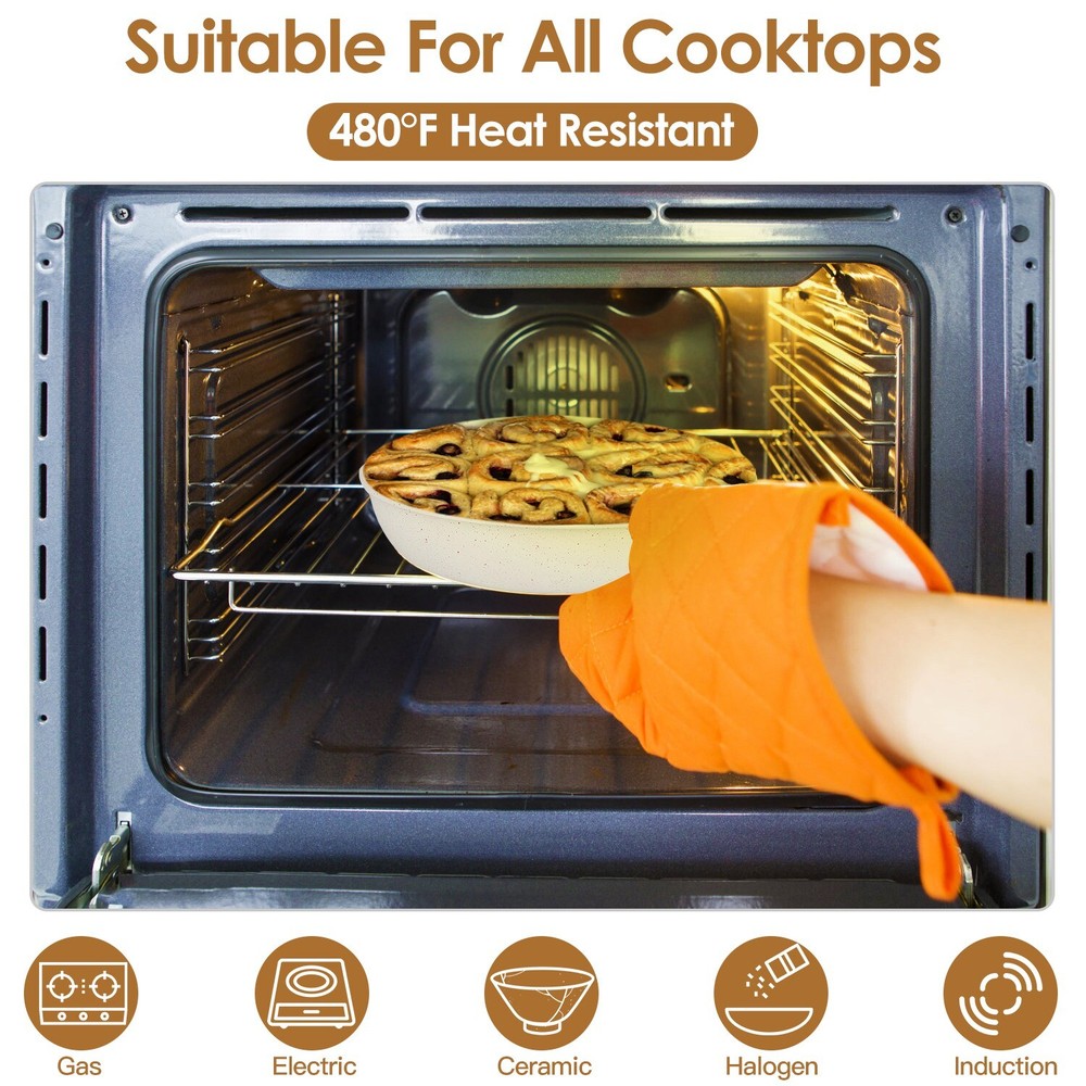 21 Pcs Pots and Pans Set Non Stick, Ceramic Cookware Set Detachable Handle