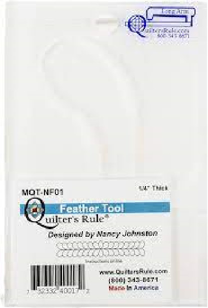 Quilters Rule 1/4" THICK FEATHER TOOL