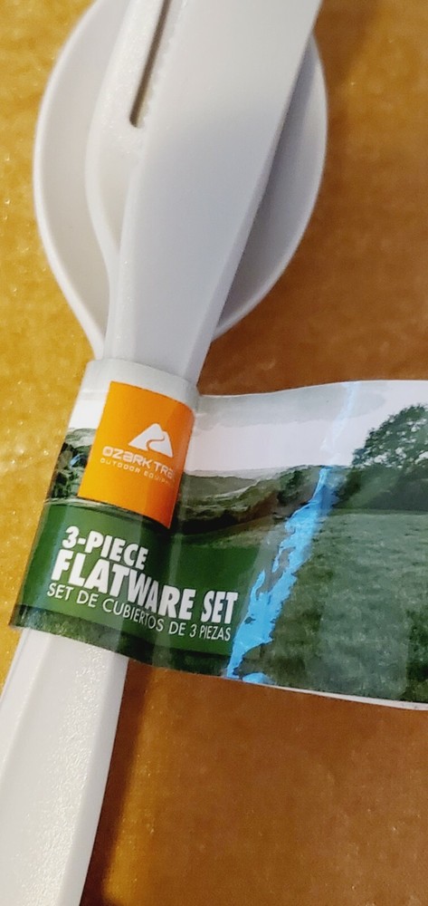 Ozark Trail 3-piece flatware set, designed for camping or outdoor use NWT