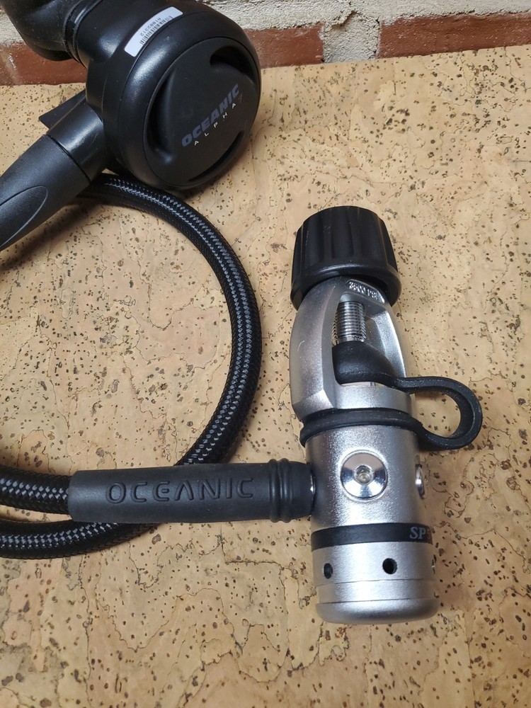 Oceanic Alpha 7 2nd Stage & Oceanic SP5 1st Regulator Set As Is UNTESTED