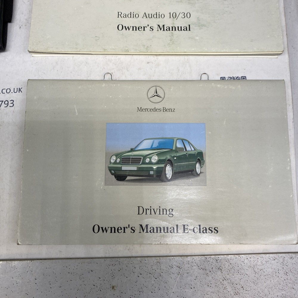 MERCEDES E CLASS OWNERS MANUAL BOOK PACK