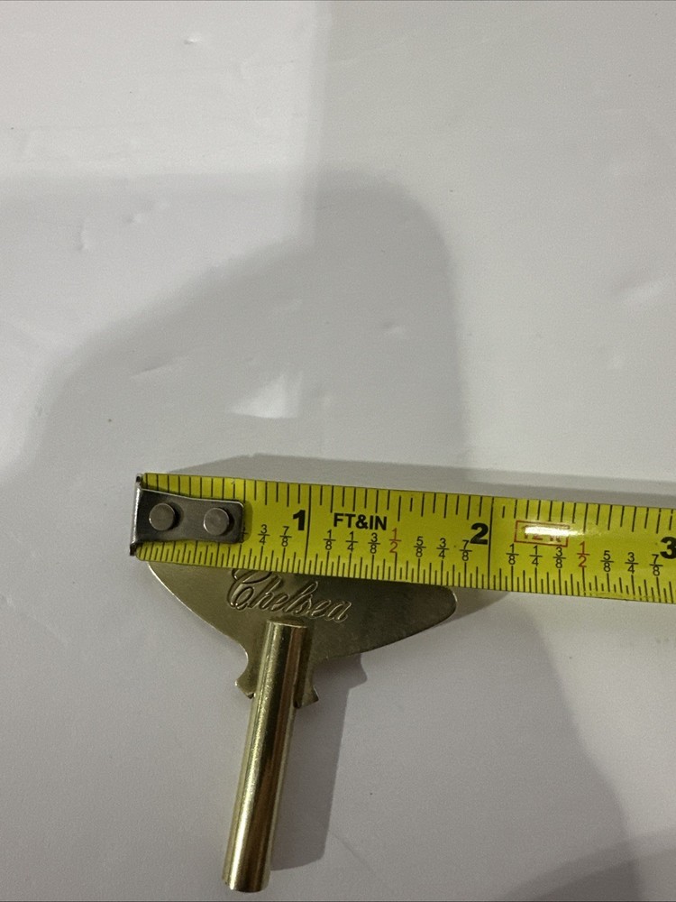 Vintage Chelsea Marked Brass Ships Clock Key