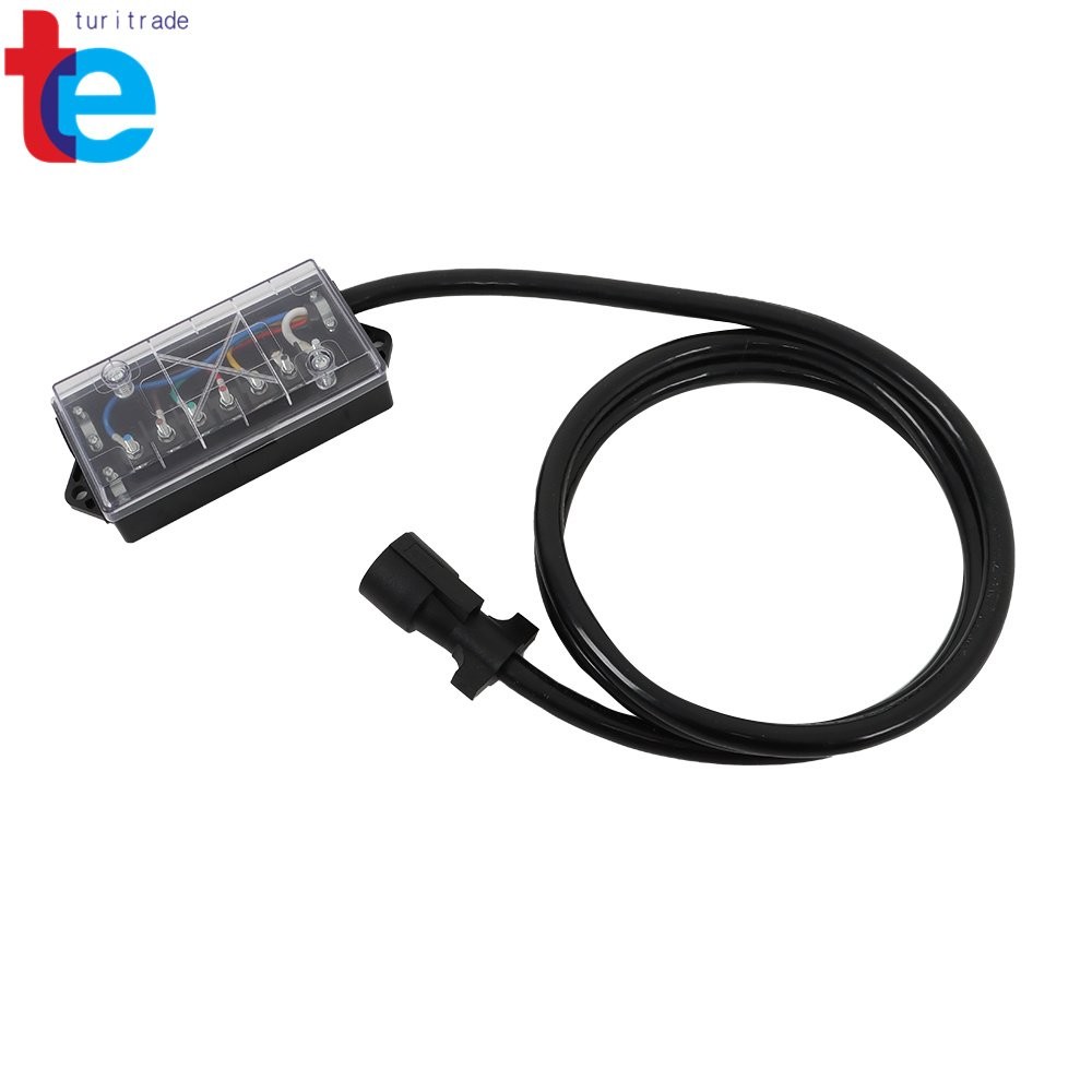 8 Ft Trailer Cord 7 Way Plug Inline Junction Box Wiring Harness Kit