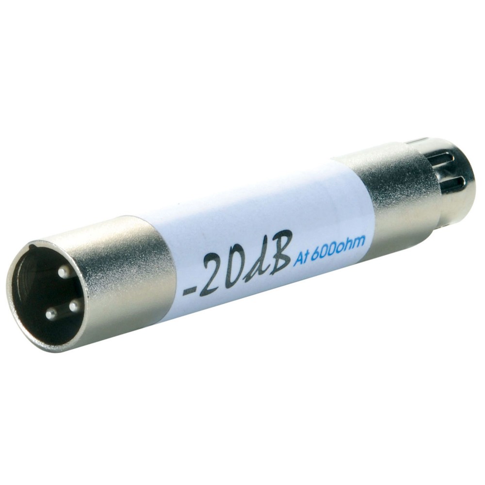 Inline XLR Attenuator Pad 20dB