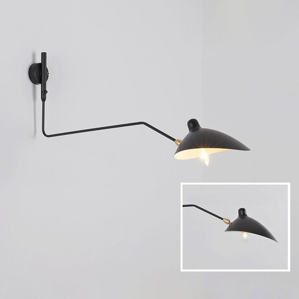 MagiDeal Modern Swing Arm Wall Light Duckbill Adjustable Iron for Corridor