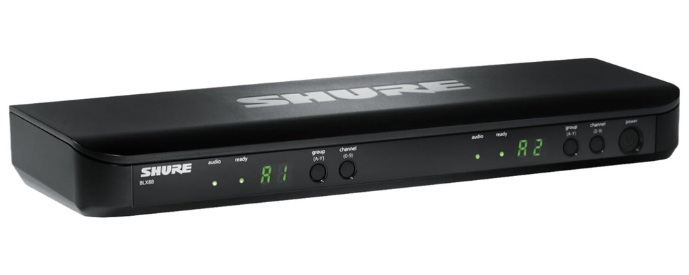 NEW Shure BLX288/PG58 With 2 Microphone Handheld Wireless Microphone System Come
