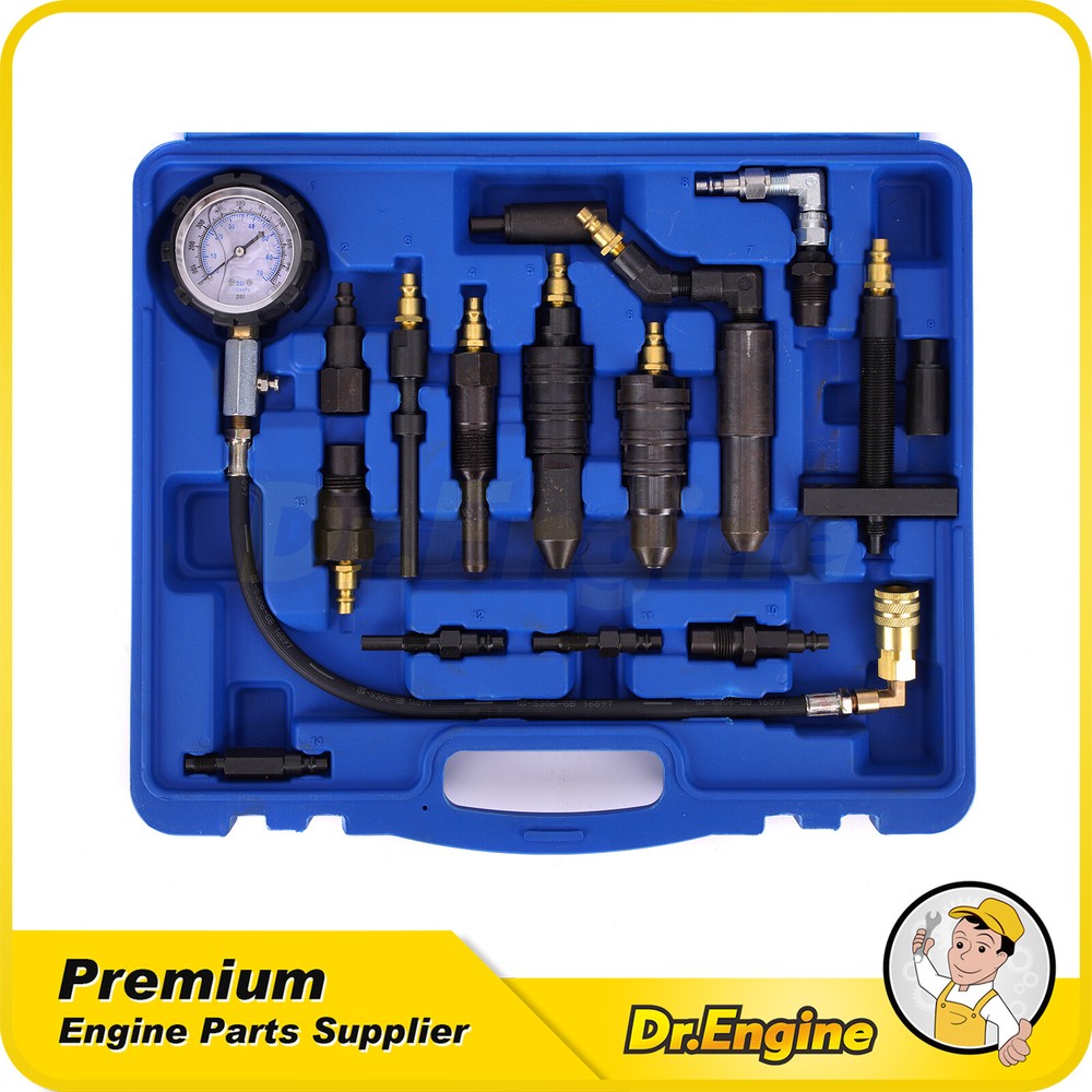 Engine Compression Pressure Tester Compatible for Ford Cummins Detroit 1000 Psi