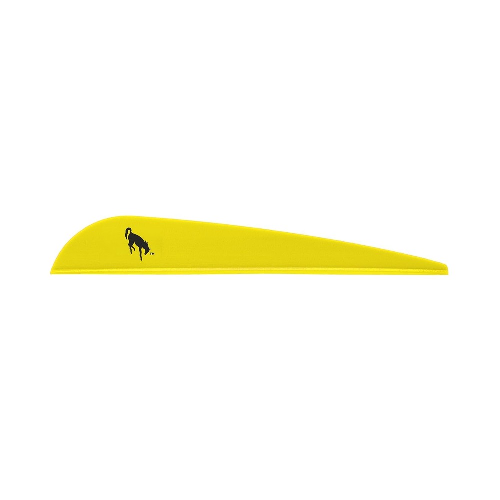 Bohning 4" Bronco Vanes, Neon Yellow, 36pk