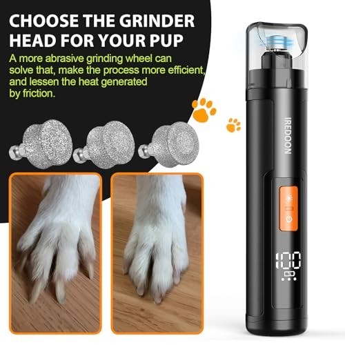 Dog Nail Grinder Replacement Head - Integrated Grinding Head, Safe & Durable (3p