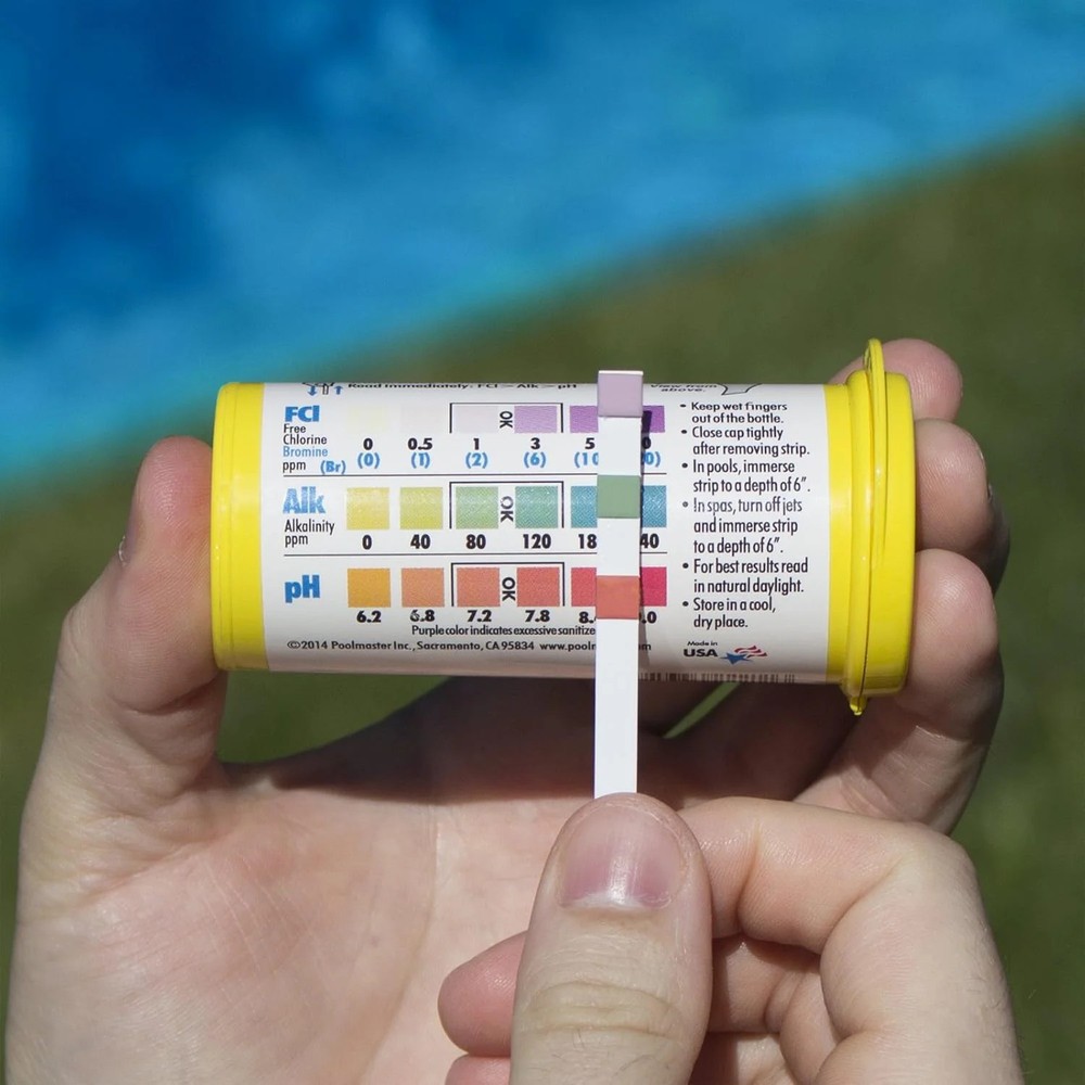 Poolmaster 4-Way Swimming Pool & Spa Test Strips, 50 Count Total, Easy-to-Read R