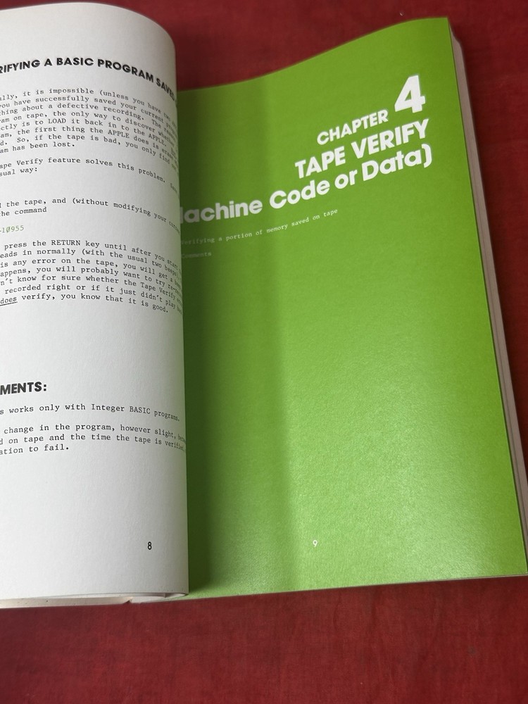 Apple II Programmer's Aid #1 Installation & Operating Manual 1978 VTG Manual