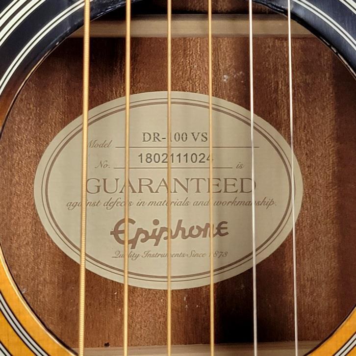 Sam Hunt signed Epiphone Dreadnought Acoustic Guitar autograph ~ Beckett BAS