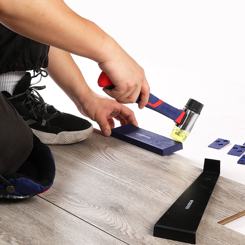 WORKPRO Laminate Flooring Installation Kit Mallet Pull Bar 30pc Spacer Knee Pads