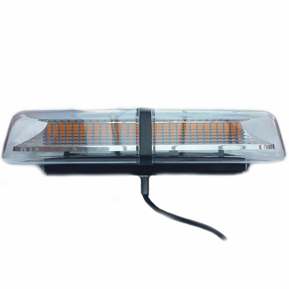 Bolt-on amber LED mini light bar flashing warning beacon 12V 24V + Controller