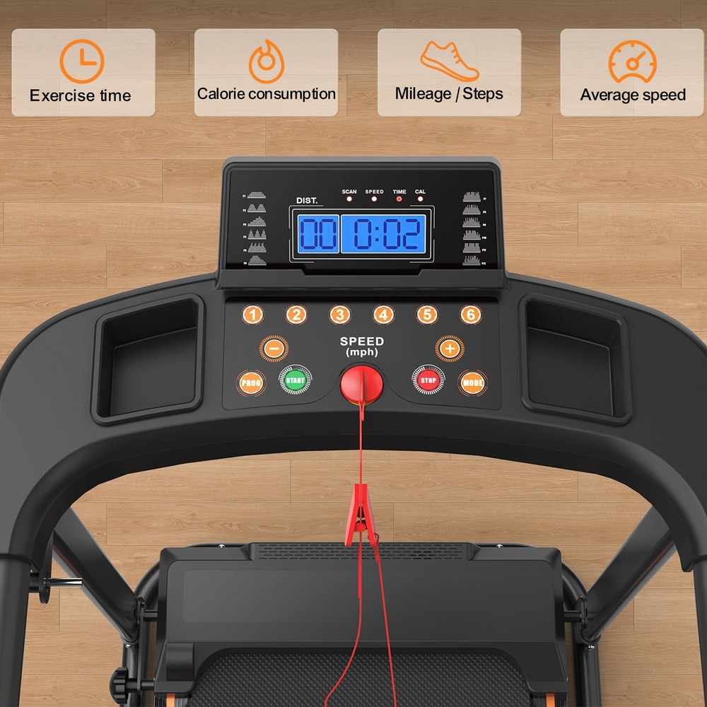 Foldable Under-Desk Treadmill for Home Use, Remote-Controlled with LED Display