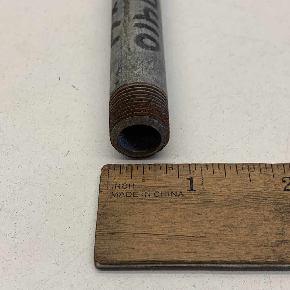 (8-Pack) 3/8” NPT x 4” Length Threaded Iron Pipe Nipple