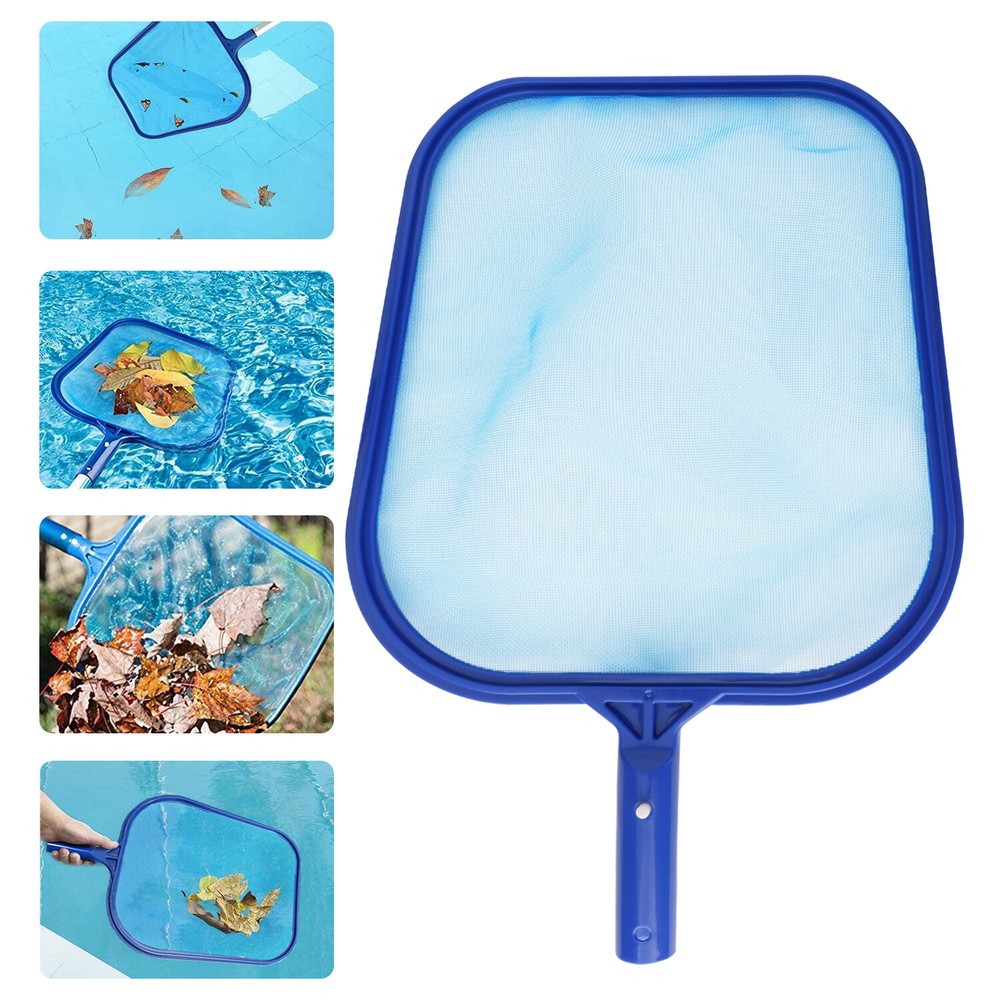 Pool Leaf Skimmer with Pole-Flat/Deep Mesh Bag for Easy Pool Cleaning&Maintenanc