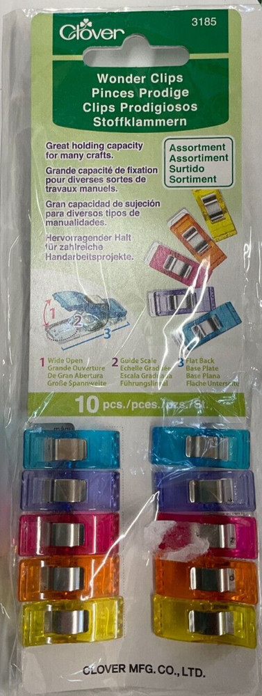 CLOVER #3185 - WONDER CLIPS, 10 PCS