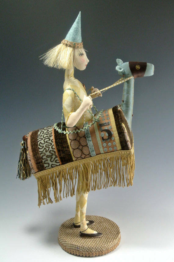 Cloth Art Doll Pattern Class Tutorial "Whoa Nellie" by Cindee Moyer