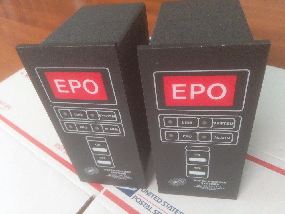 WAFER PROCESS SYSTEMS 100 EPO EMERGENCY POWER OFF PANEL, NEW , 60 DAY WARRANTY