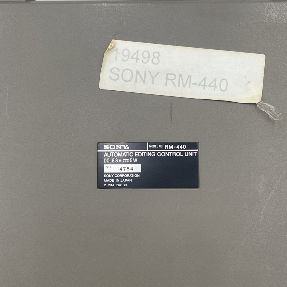 Sony RM-440 Editing Controller UNTESTED No Power Supply