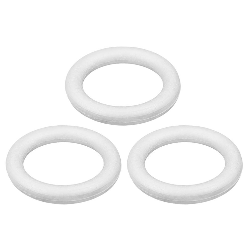 3 Pcs Round Foam Wreath Forms Diy Foams Circle Christmas Projects Wedding