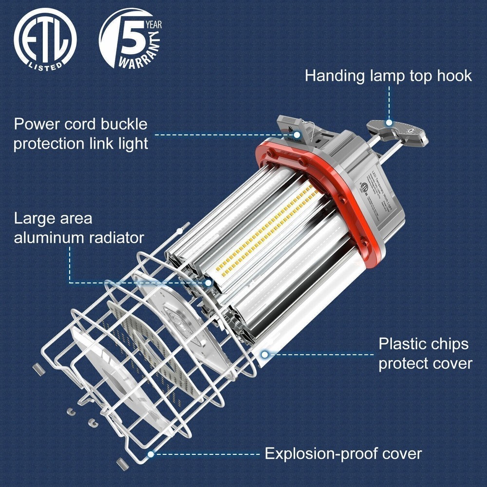 150W LED Temporary Construction Work Light Tunel Job Site Workshop Garage Light