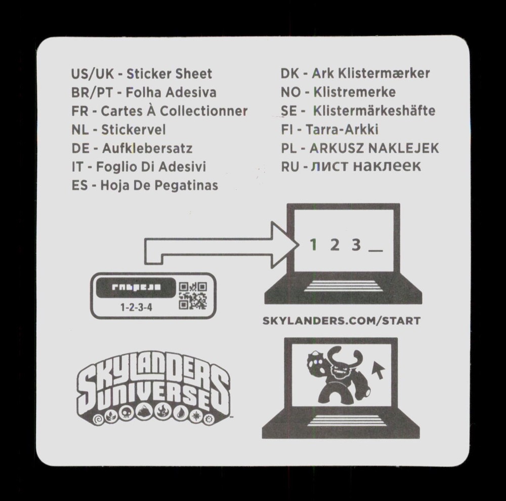 Crusher Skylanders Giants 2012 Activision Sticker