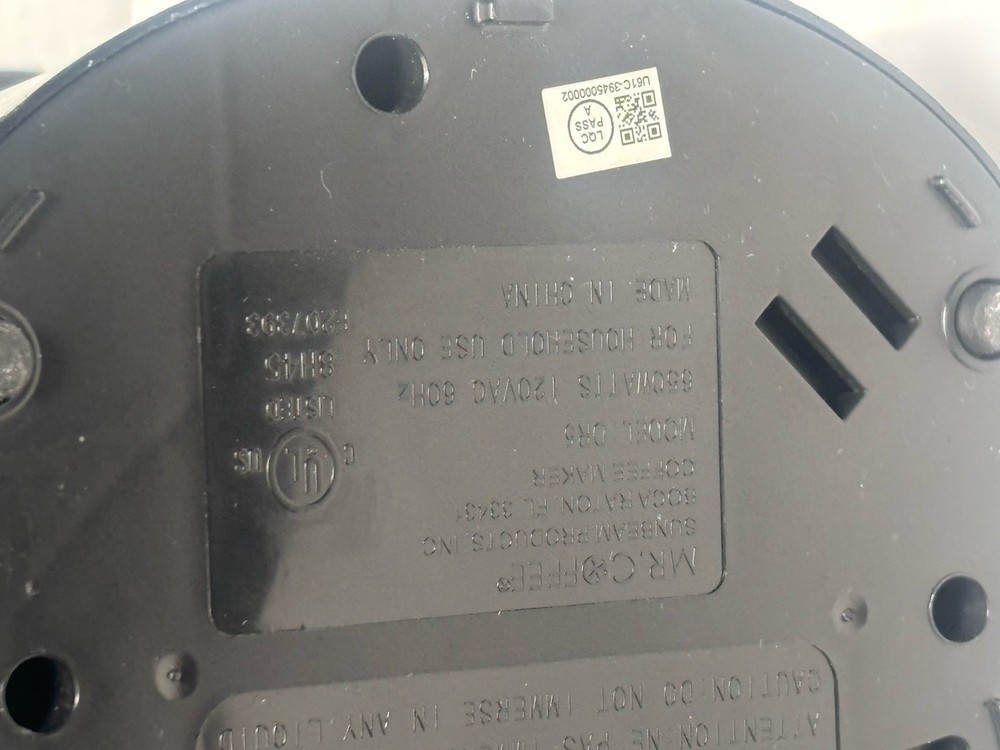 Mr Coffee Switch 4 Cup Drip Coffee Maker Brewer Model #DR5 - Black - TESTED