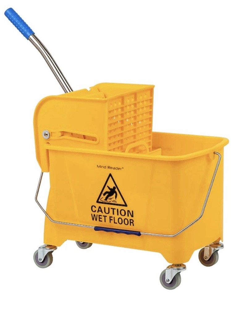 Mind Reader 5-Gallons Down-Press Mop Wringer Model #MOPT20-YLW
