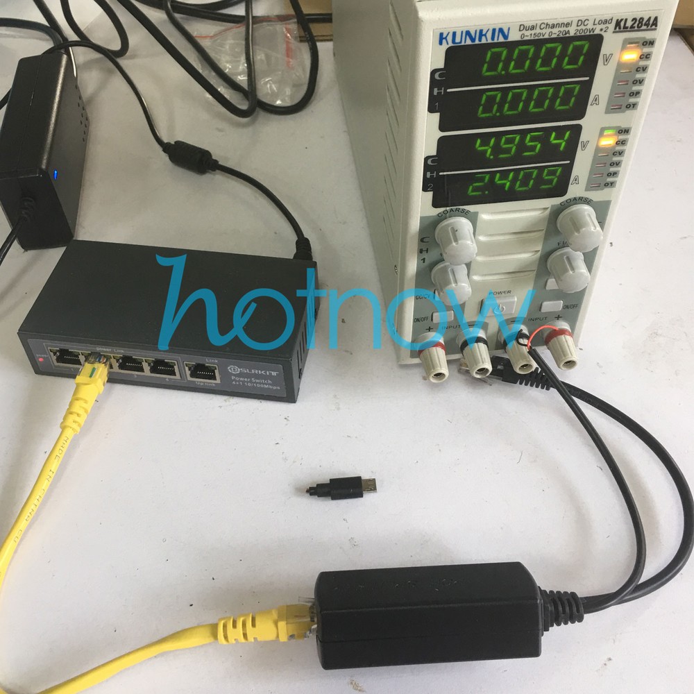 Gigabit Active PoE Splitter 5V Micro USB Jetson Nano Raspberry Pi 3B+ 3B Plus