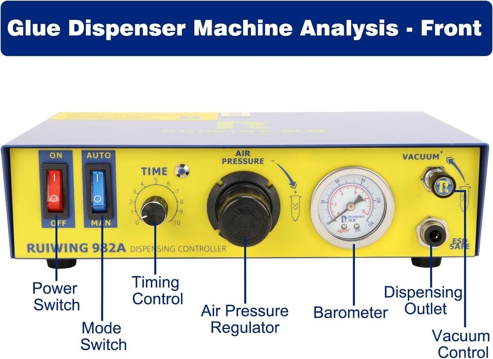 982A Auto Glue Dispenser 110V - Digital Solder Paste Liquid Controller 110V