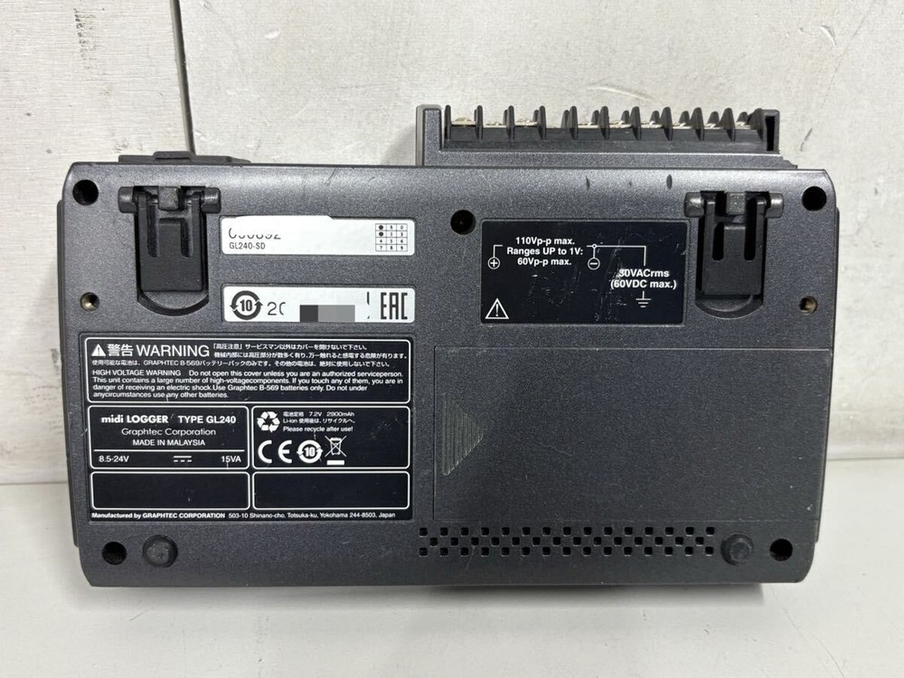 GRAPHTEC midi LOGGER GL240 Multi-Channel Data Logger