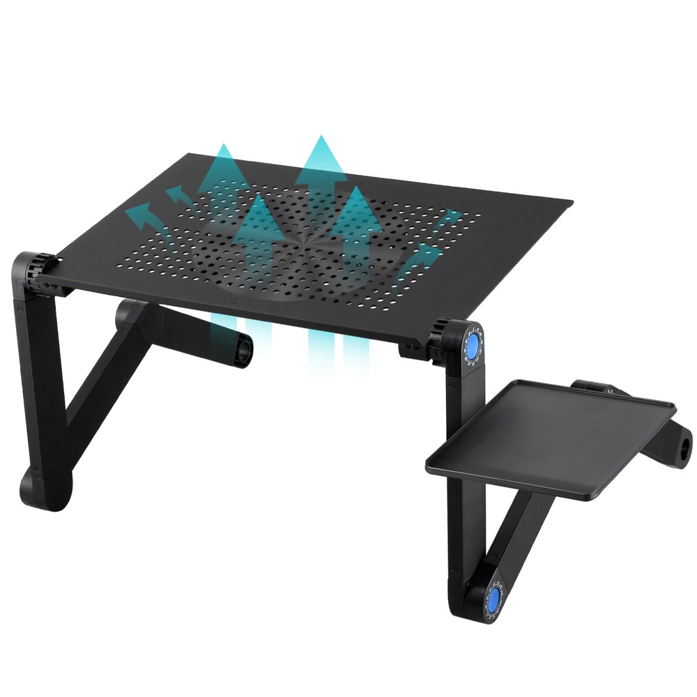 Portable Adjustable Height Laptop Stand Notebook Tablet Holder Fold Desk Table