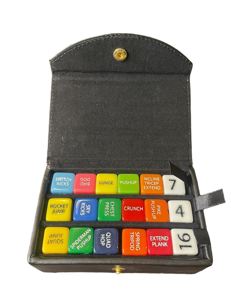 Strength Stack 52 Quick Sweat Fitness Dice Set (Black)