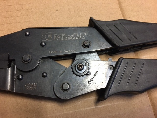 MilesTek coaxial cable crimpers and strippers, (3 different tools)