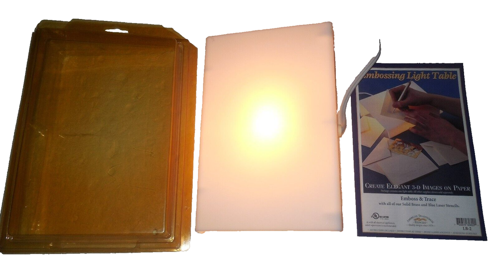 American Traditional Embossing Light Table Embossing Tracing Working No Stencil