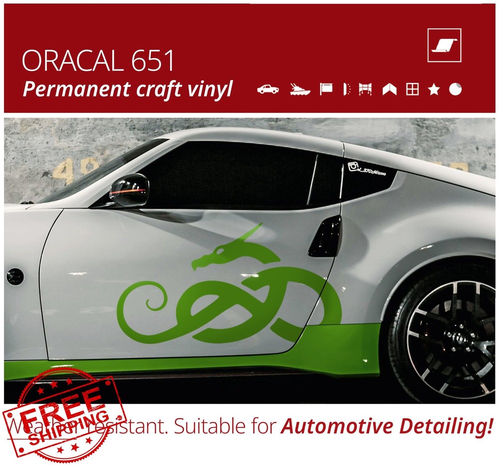 ORACAL 651 Gloss Lime Tree Green Permanent Vinyl 2"x30ft