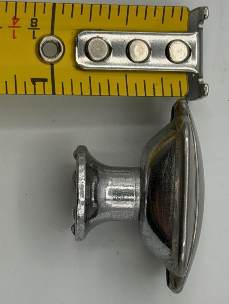 25 MCM/Art Deco Chrome Drawer Cabinet Knobs Pulls Collection From One Kitchen