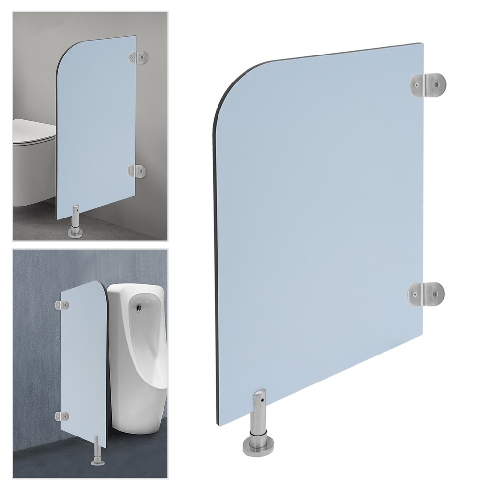 Wall-Mounted Men Urinal Partition Screen, Urinal Partition Divider Screen Blue