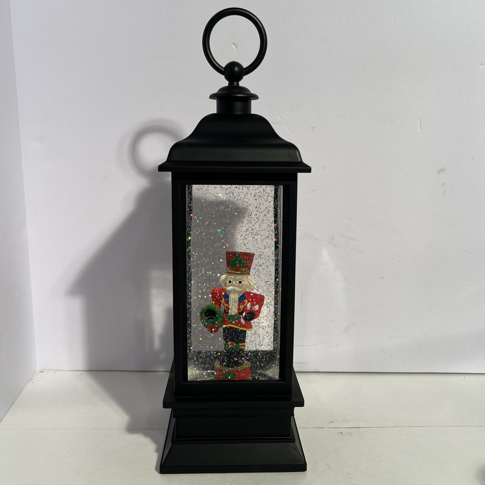 Holiday Nutcracker Lighted Water Lantern 11”