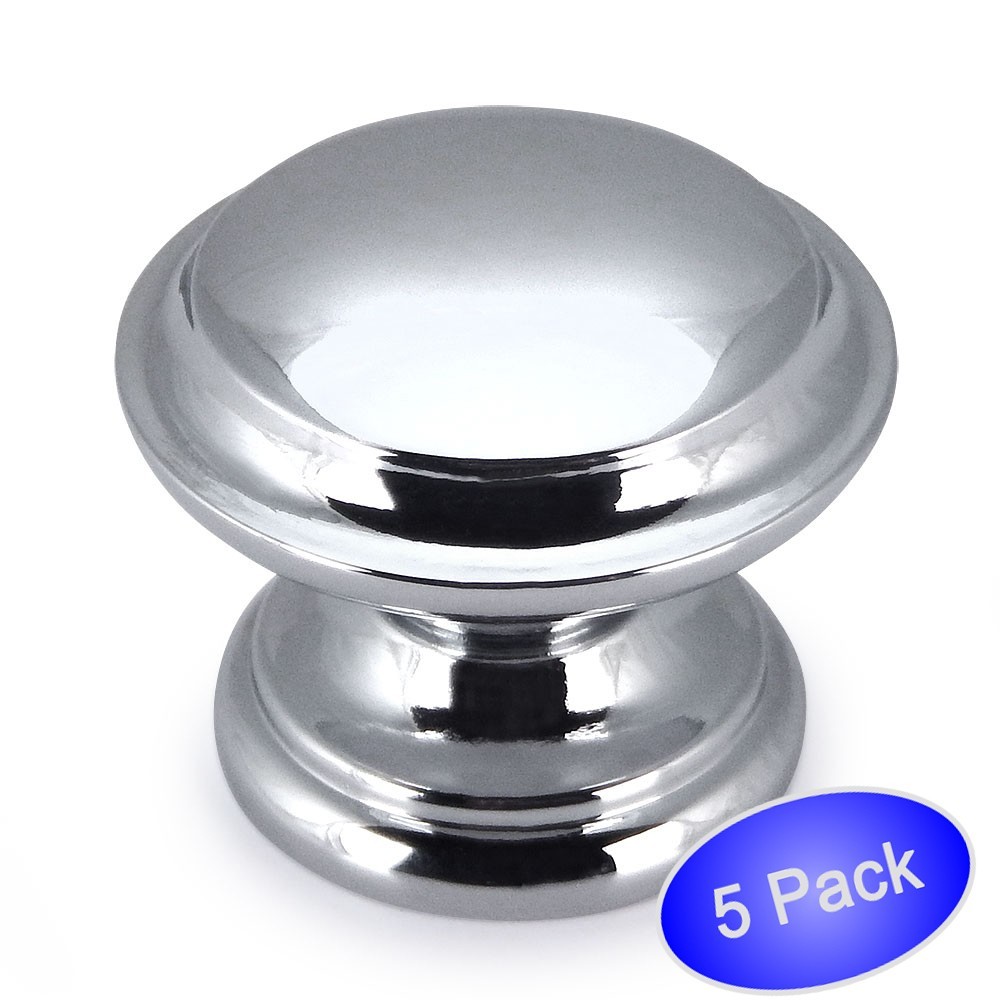 *5 Pack* Cosmas Cabinet Hardware Polished Chrome Knobs - #4251CH